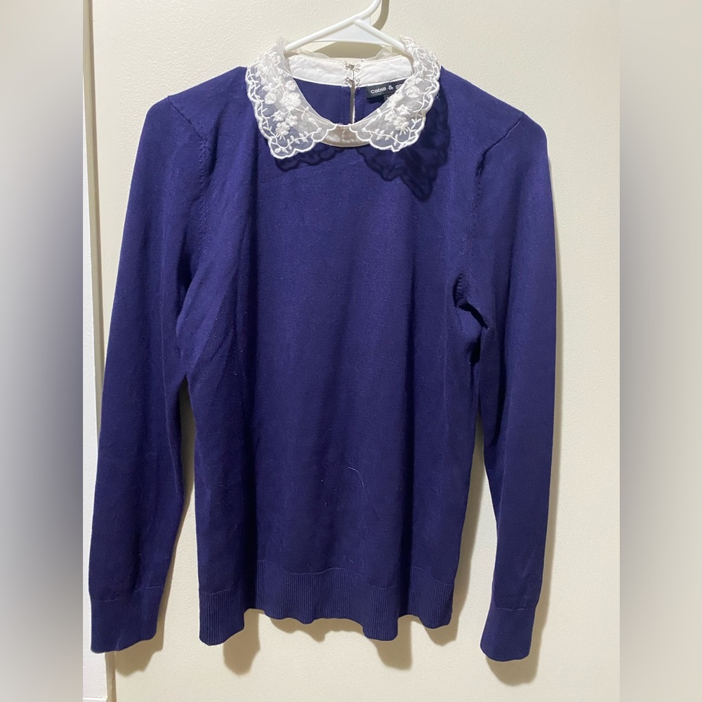 Lace Collared Dress Shirt